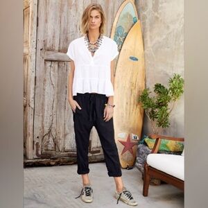 Xirena Black Cotton top